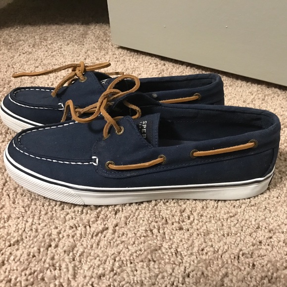 Sperry Boat Shoes Navy - Picture 2 of 3