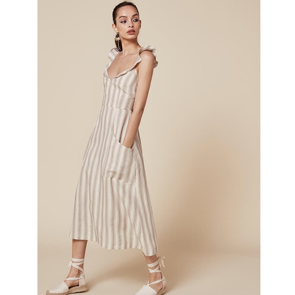Reformation Loren dress in ceramic stripe