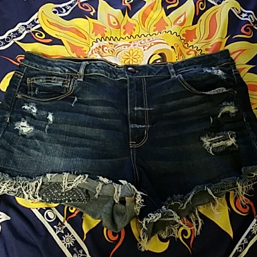 NEVER WORN CUT OFF AE FESTIE SHORTS