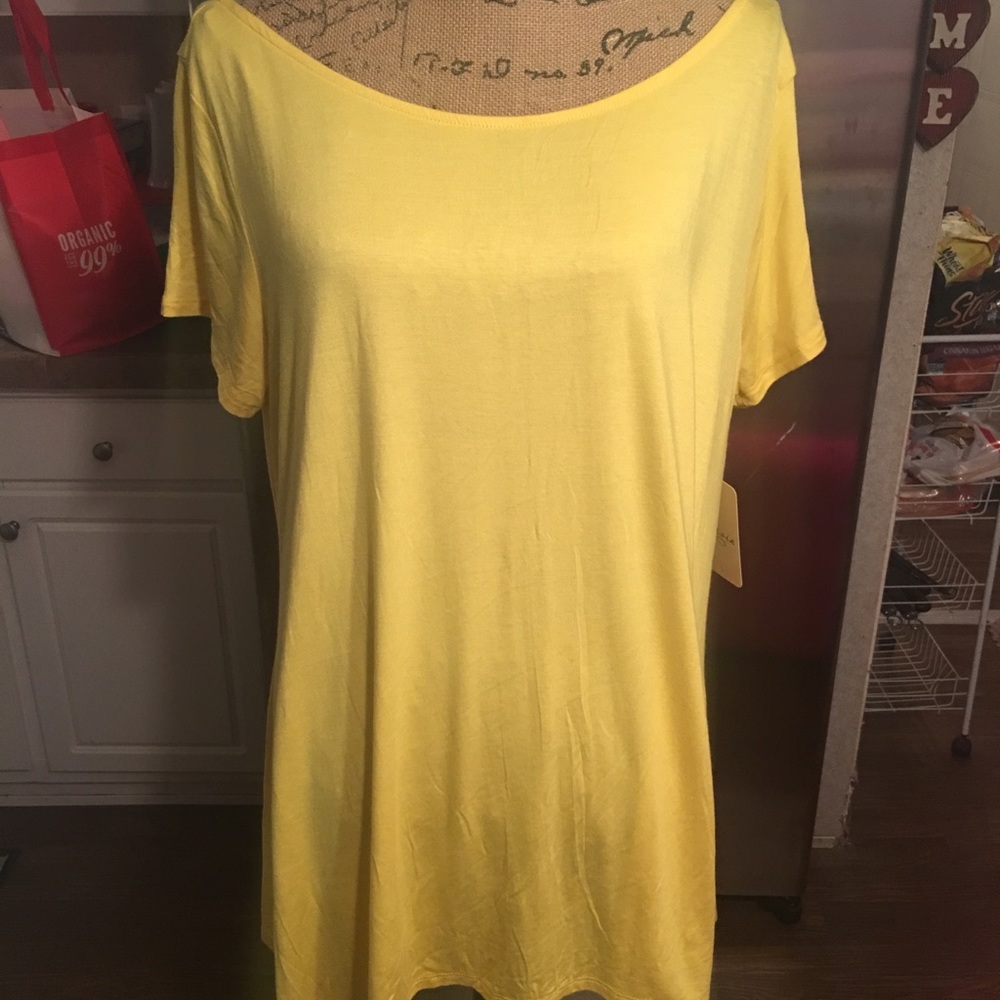 Yellow 3x tunic shirt