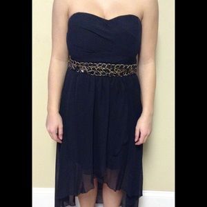 Macy's Black High Low Dress