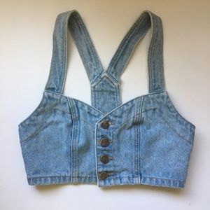 Denim Evil Twin Bustier