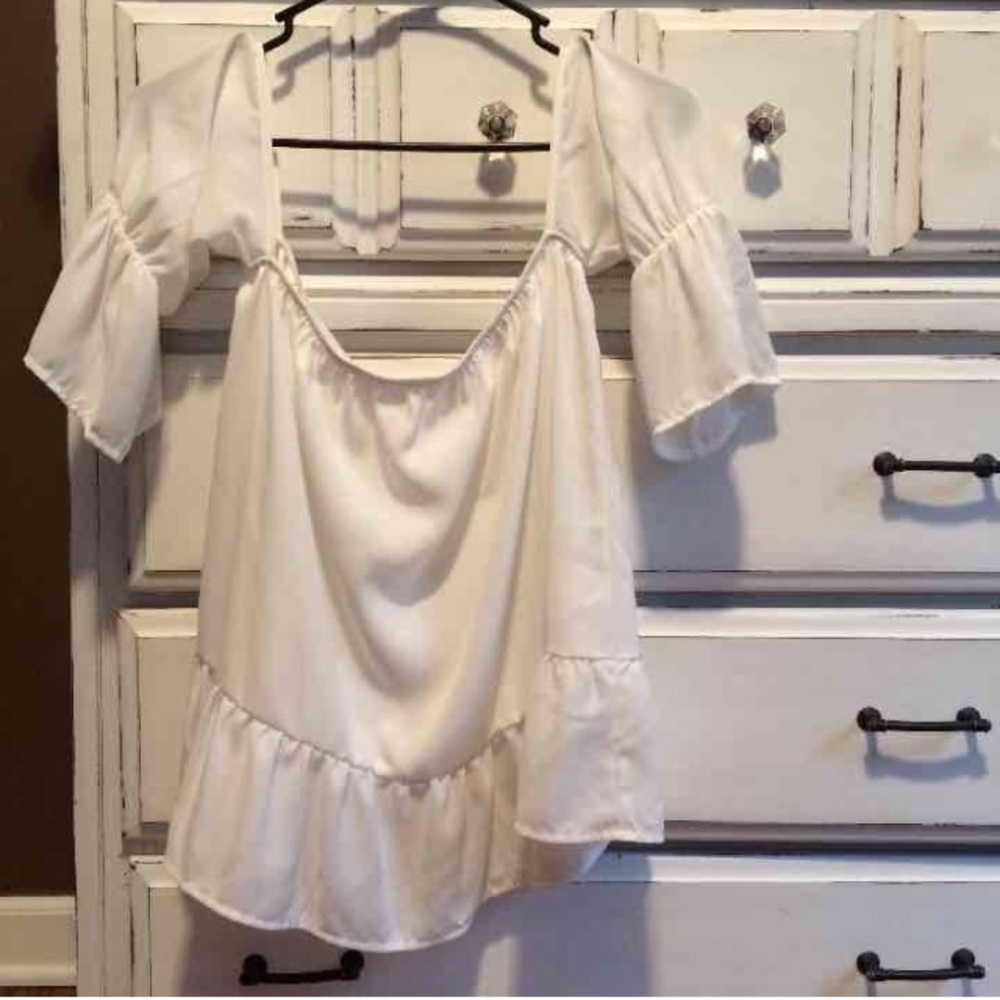 White off the shoulder top!