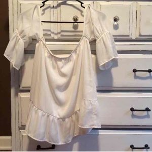 White off the shoulder top!