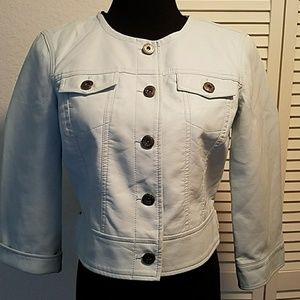 Sale! BACCINI LEATHER SHORT JACKET