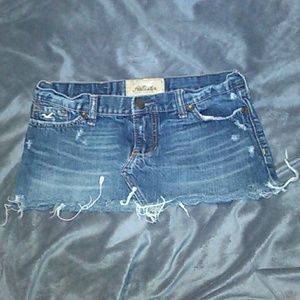 Hollister jean skirt