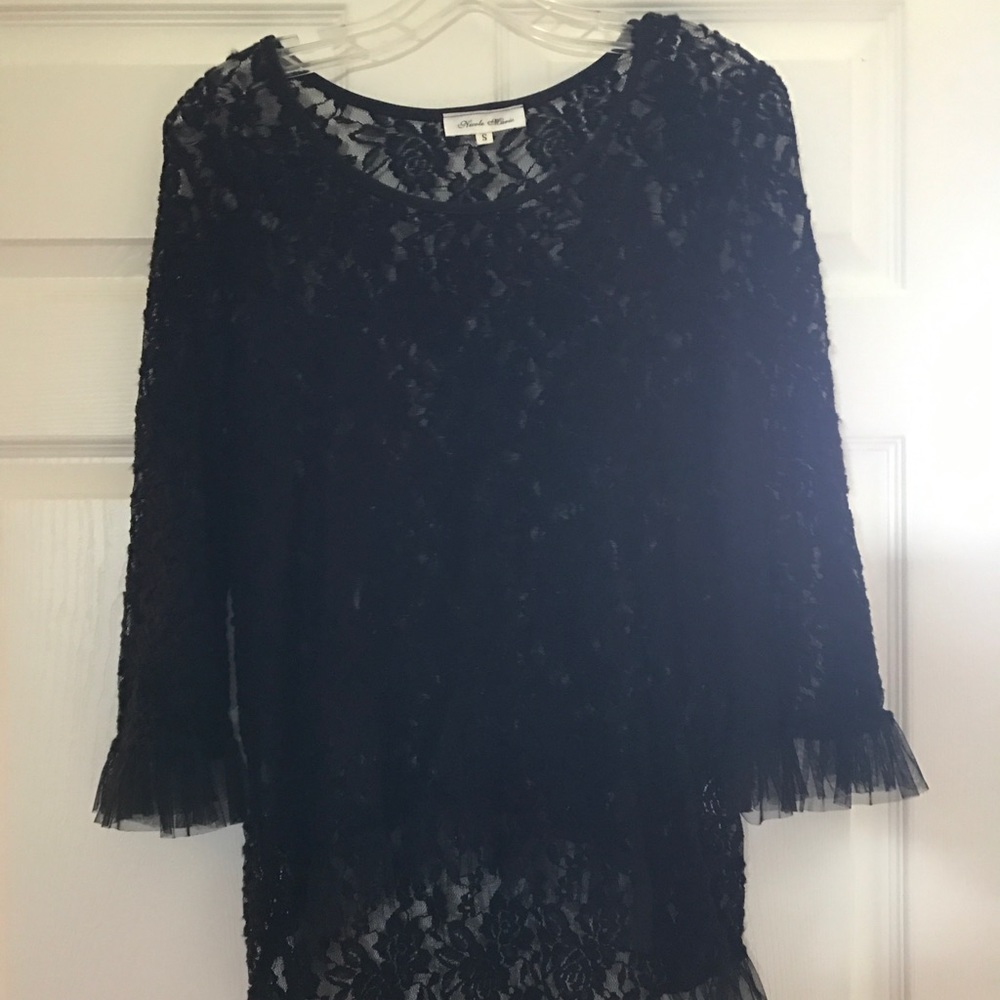 Black lace top