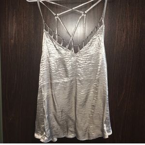 Metallic Free People Tank Top