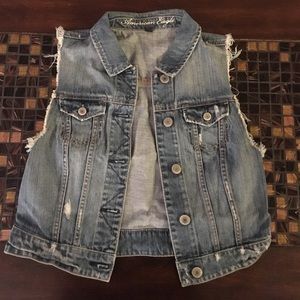 American Eagle Denim Vest