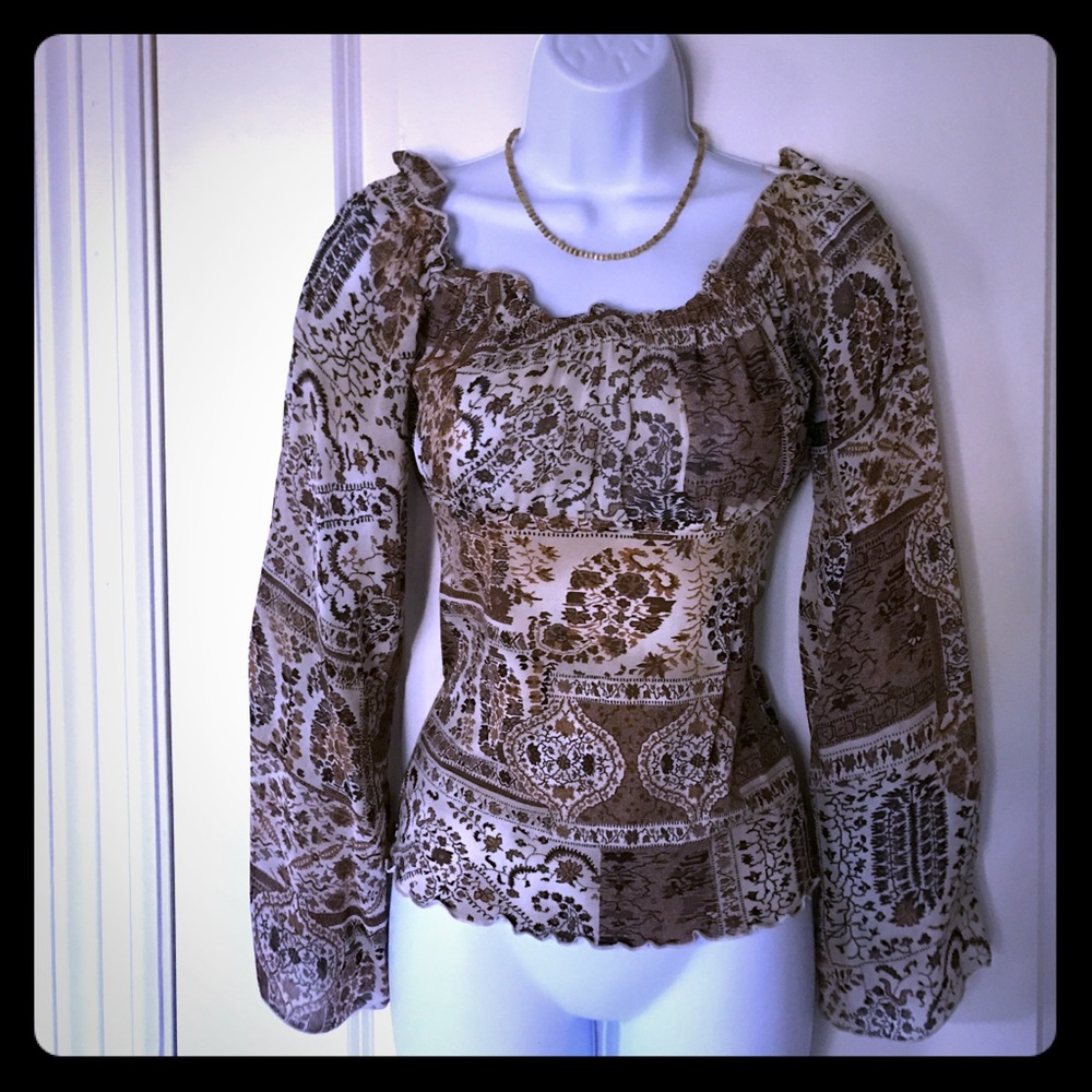 Arden B sheer top XS/S