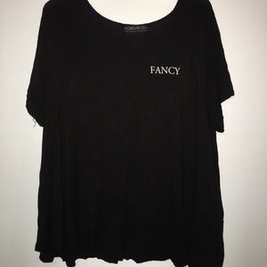FOREVER 21 'FANCY' BLACK TEE 🖤