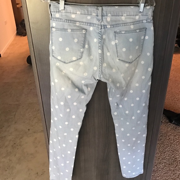 Edyson polka dot skinny jeans, distressed size 28 - Picture 2 of 3