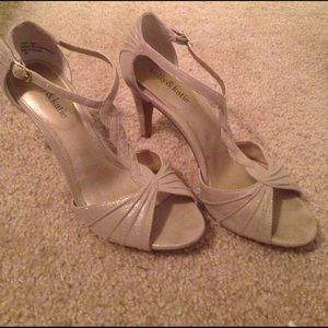 Kelly and Katie gold heels