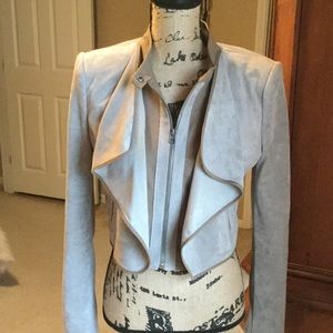 BcbgMaxazria faux suede jacket