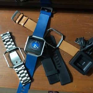 Fitbit Blaze with 4 bands