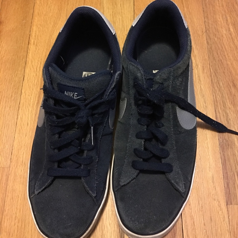 Nike low top sneakers. Blue and grey. Size 10.5.