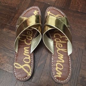Sam Edelman Gold Strap Sandal