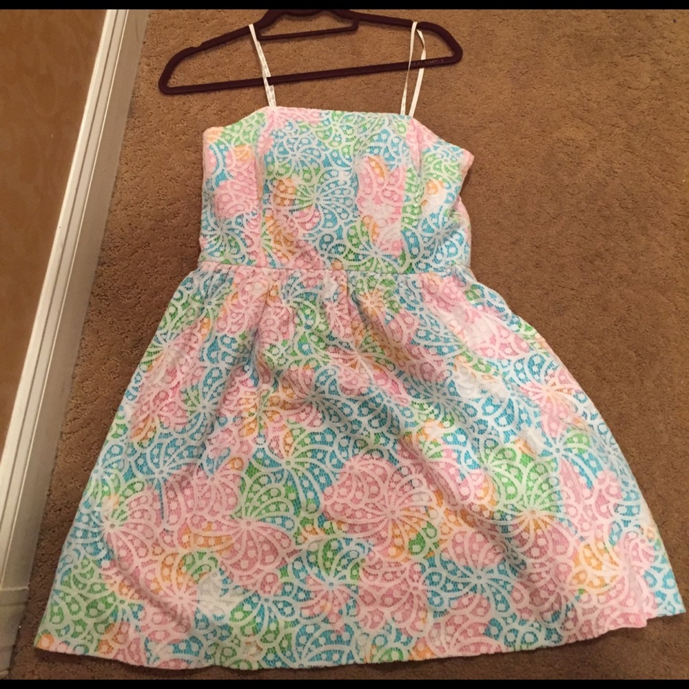 Lily Pulitzer Colorful Strapless Dress