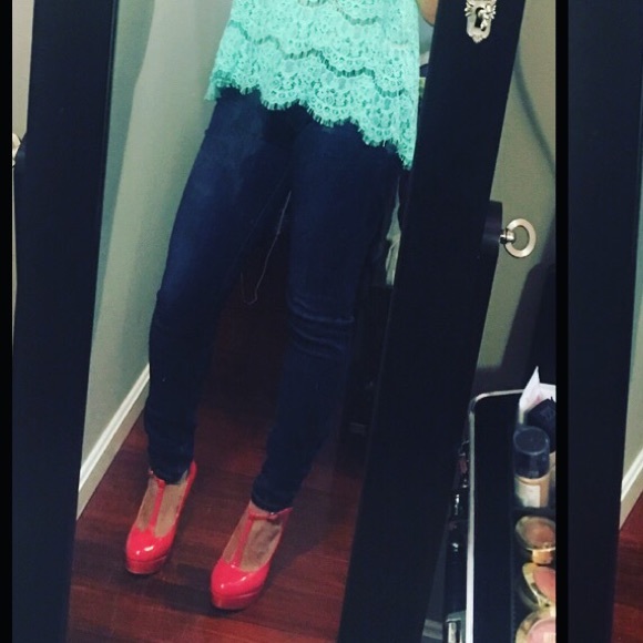 Coral 6in Bakers Sexy Ankle Strapped Heels ! - Picture 3 of 5