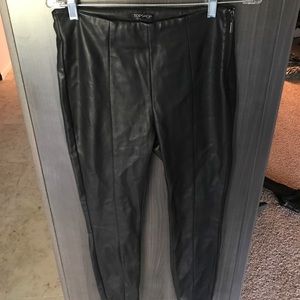Top Shop high wasted leather pants