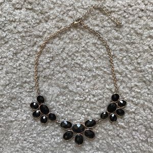 Black and gold statement necklace