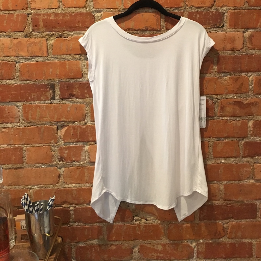 Prism Sport high performance white fitness top