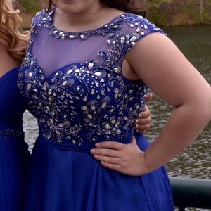 Beautiful Blue Prom Gown