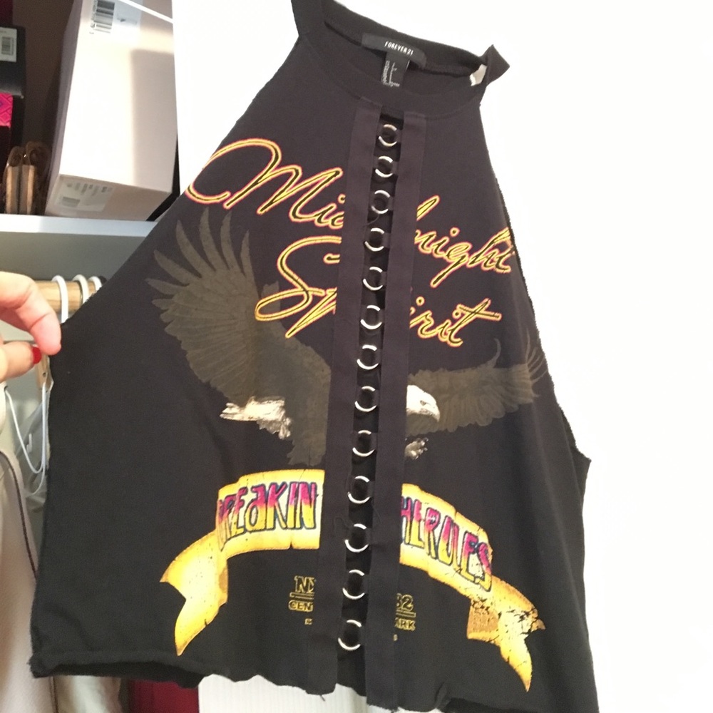 Forever 21 Black Crop Top