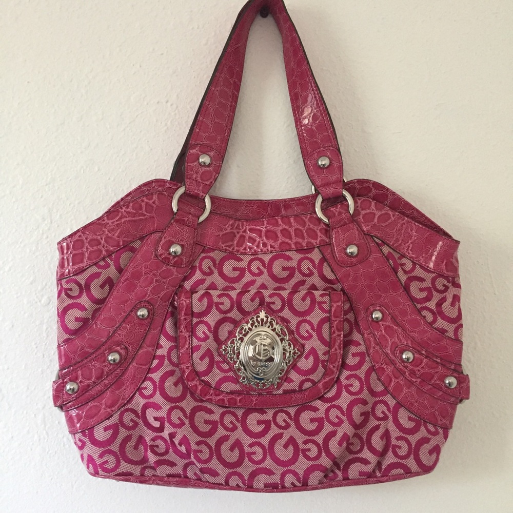 Guess pink bag. Last cut! Only $15!