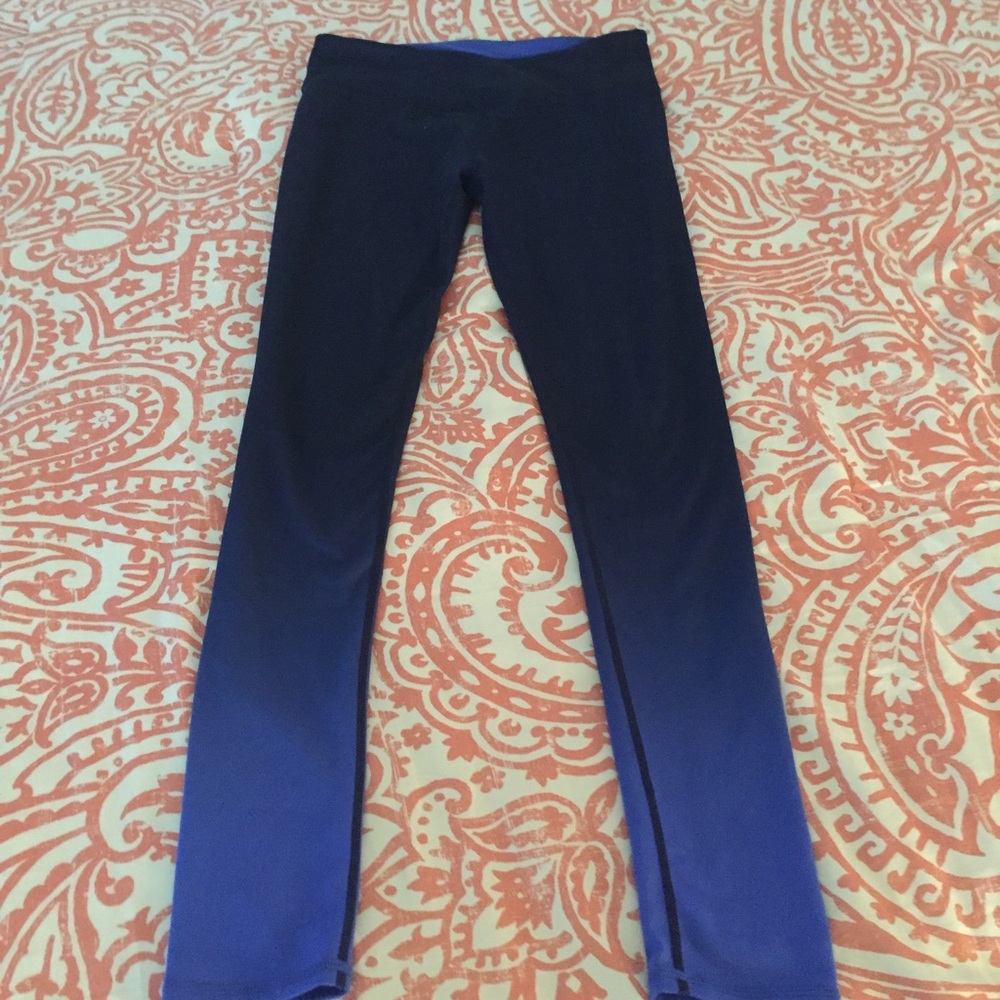 Fabletics blue ombré leggings size Small