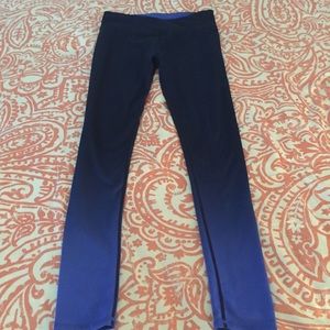 Fabletics blue ombré leggings size Small