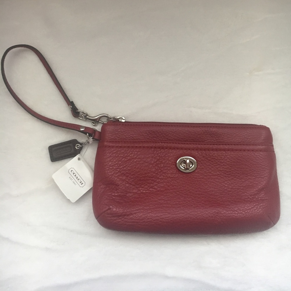 New Red Coach Wristlet