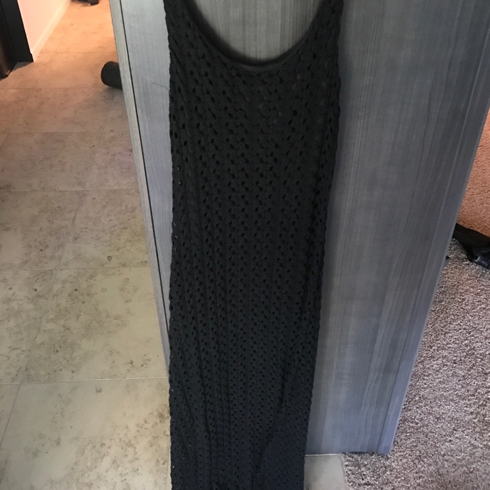 Mimi chicks black lace maxi dress size M