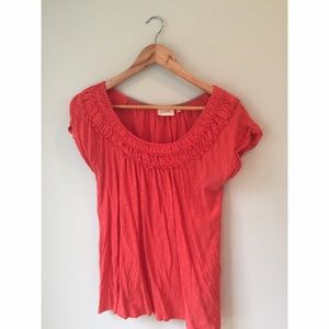 Anthropologie cap sleeve shirt
