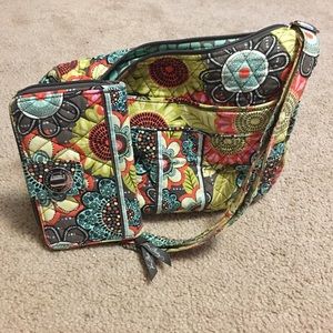 Vera Bradley Flower Power Purse and Wallet