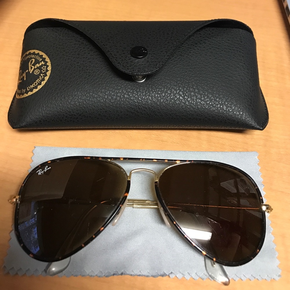 Ray-Ban Aviator Full Color Tortoise+Gold