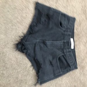 Black Hollister High Wasted Shorts