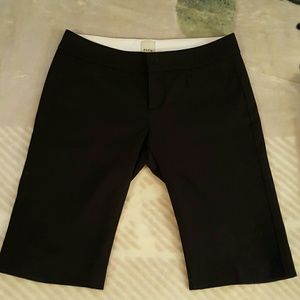 Ecru Designer black bermuda shorts