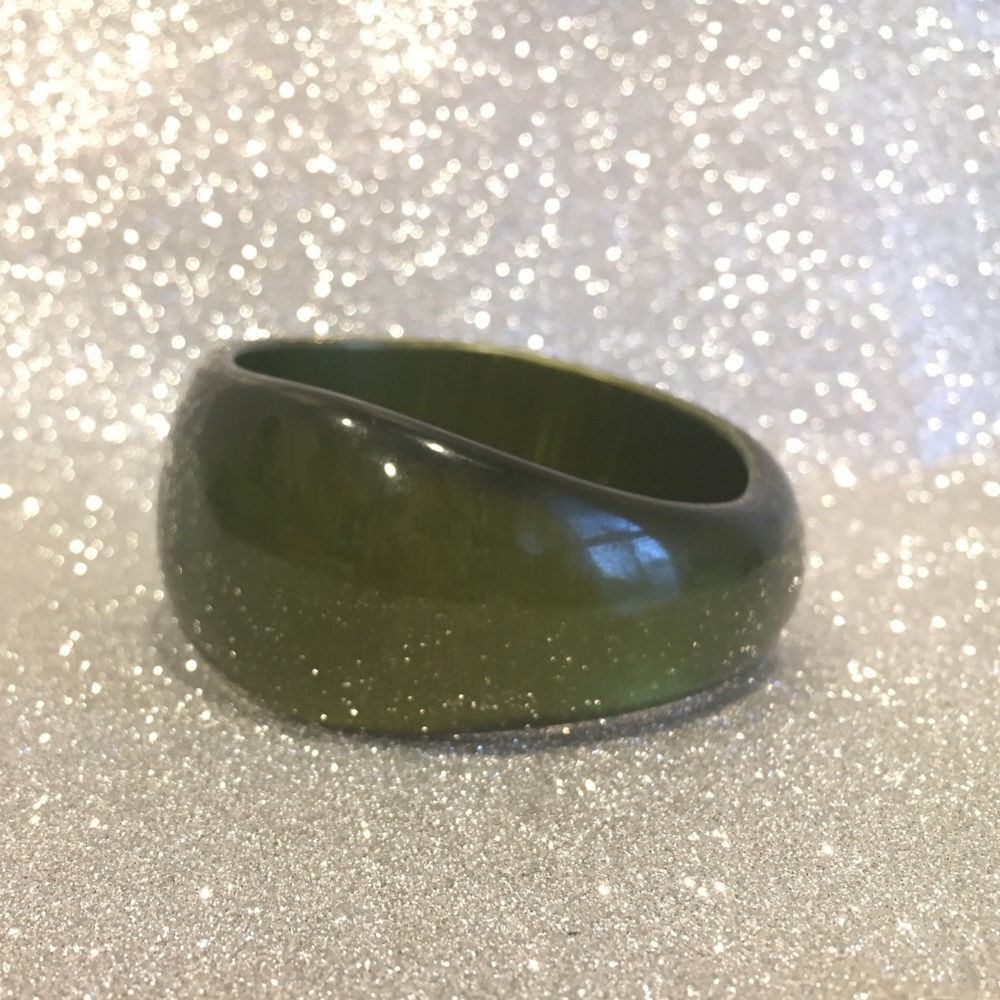 Oversized Acrylic Hand-Painted Bangle