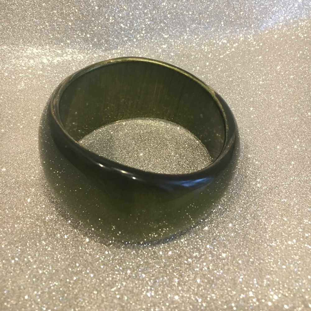 Oversized Acrylic Hand-Painted Bangle - Picture 2 of 5