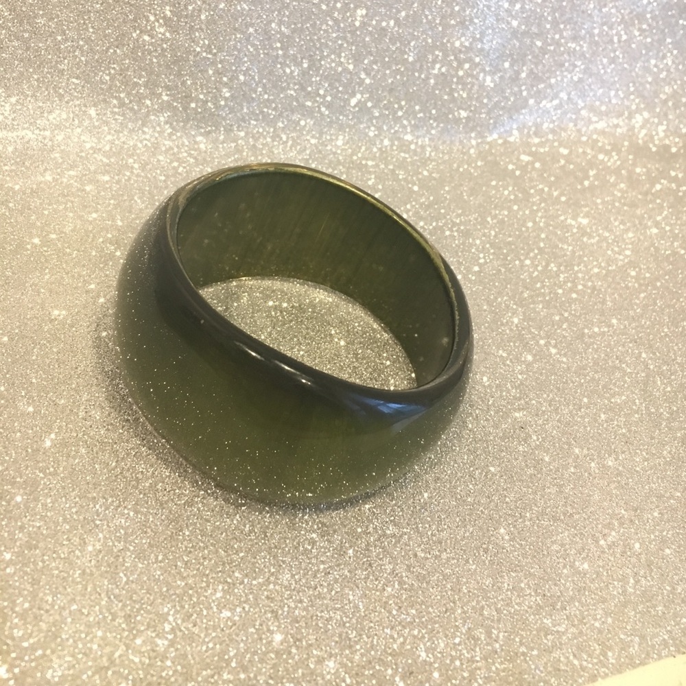 Oversized Acrylic Hand-Painted Bangle - Picture 4 of 5