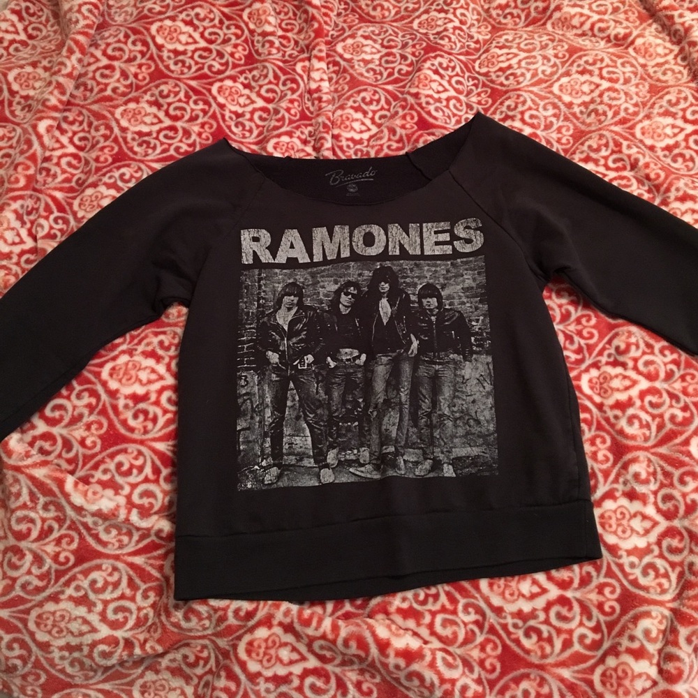 Ramones off the shoulder sweater