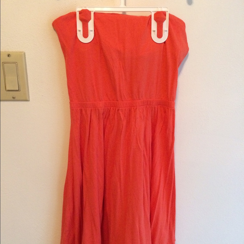 ♻️♻️DONATED ♻️♻️ HM orange strapless summer dress