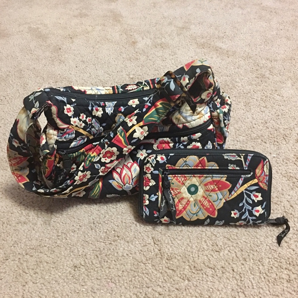 Vera Bradley Versailles Crossbody & Zipper Wallet
