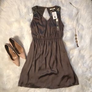 NWT mocha sequin dress!!