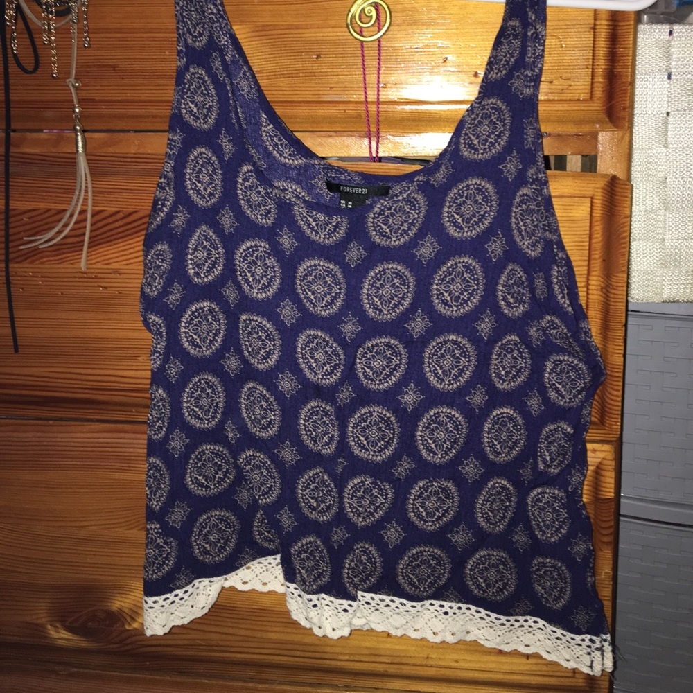 Cute "flowy" blue tank shirt