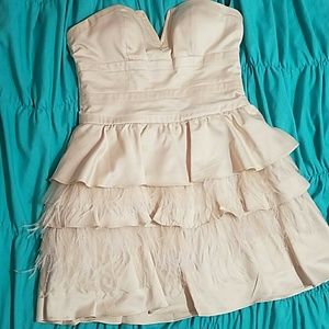 BeBe feather dress