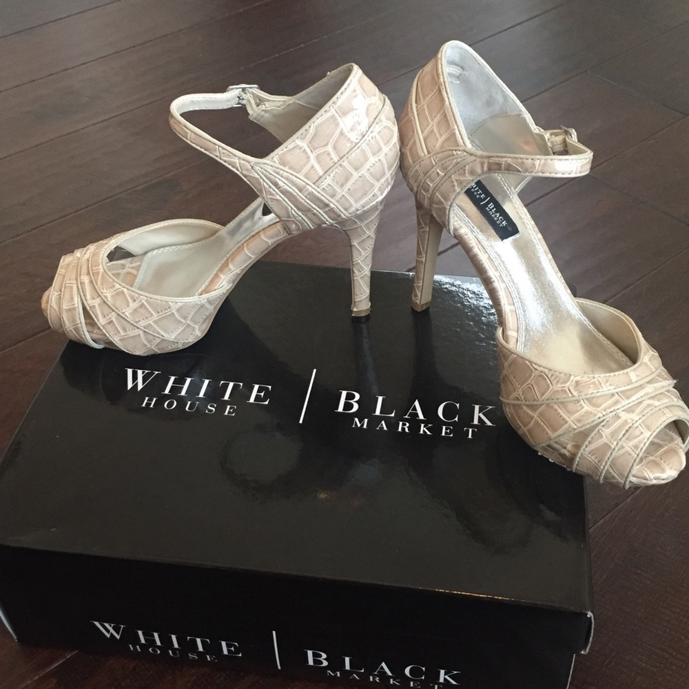 White House Black Market Brigitta Sandal Heels