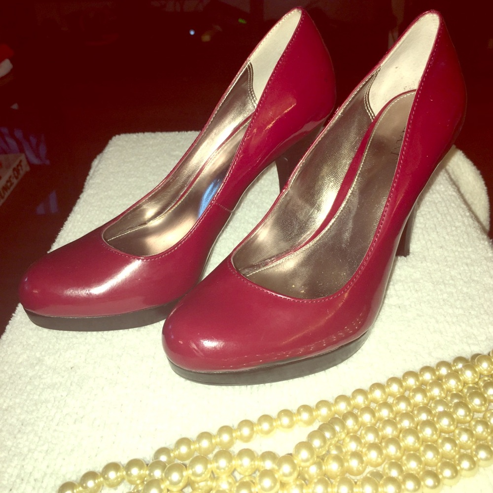 4in Burgundy Alfani Heels 👠