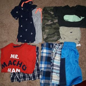 3t Carters 3 Outfits and 3 shorts!